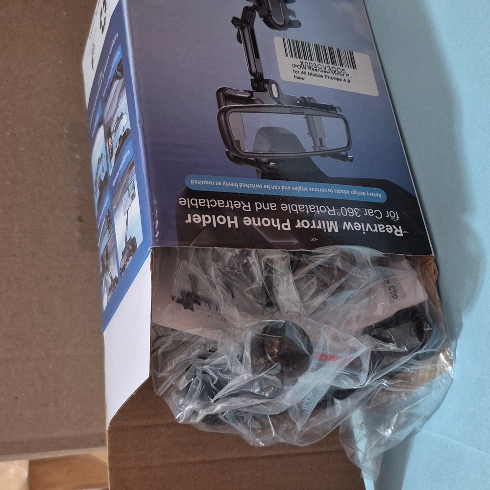 Universal Rearview Mirror Phone Holder - Picture 5 of 6